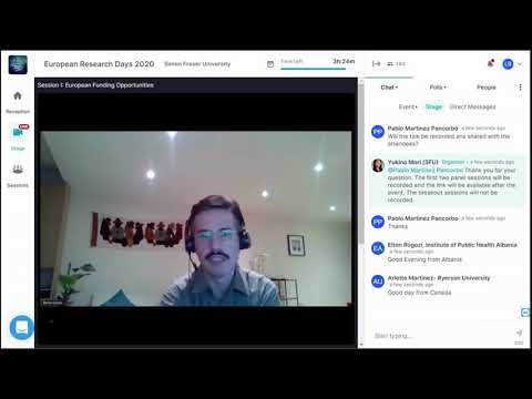European Research Days 2020 • Day 2 Session 1 • EURAXESS North America & SFU
