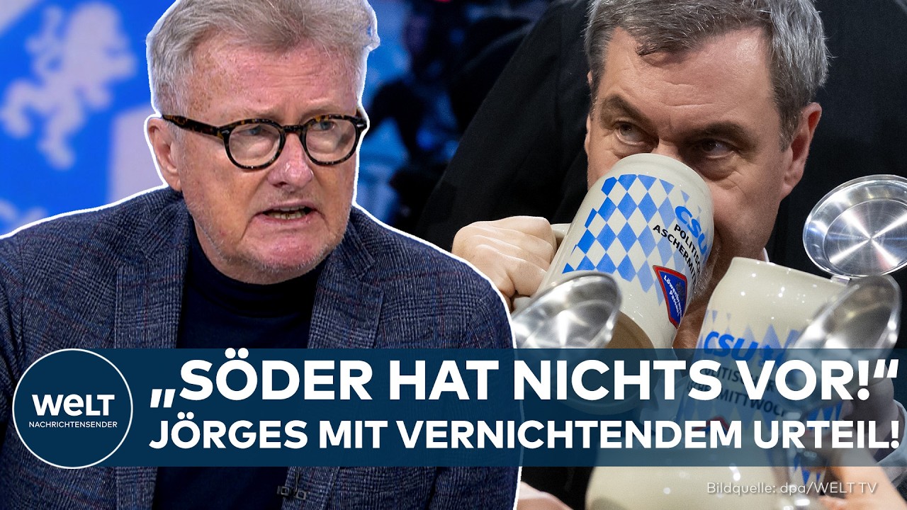 POLITISCHER ASCHERMITTWOCH: "Er hat nichts vor!" – Jörges vernichtet Söders Rede!