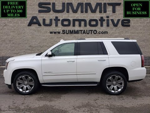 2016 GMC YUKON DENALI QUADS THIRD WHITE FROST WALK AROUND REVIEW SOLD! 10595 www.SUMMITAUTO.com
