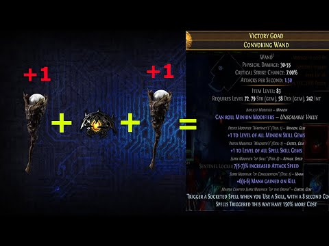 PathOfExile 3.18 | Easy Crafting + 2 Minion Wands With  Weapon Recombiners No Fossils Needed