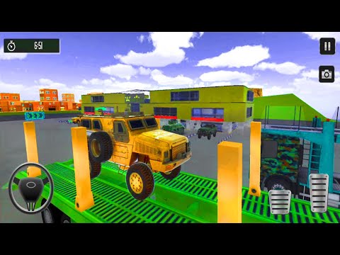 Army Car Jeep Truck Transport - Army Vehicle Cargo Transport Simulator 3D - Android Gameplay