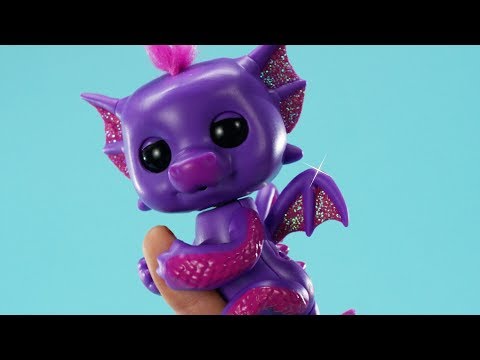 Видео обзор Интерактивный ручной дракончик Ноа (фиолетовый), Fingerlings
