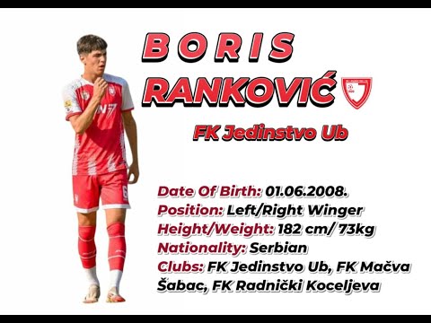 #10 BORIS RANKOVIĆ * FK Jedinstvo Ub * Left/Right Winger * HIGHLIGHTS 2025 * Studio DIKSICO
