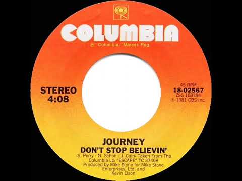 1981 HITS ARCHIVE: Don’t Stop Believin’ - Journey (stereo 45)