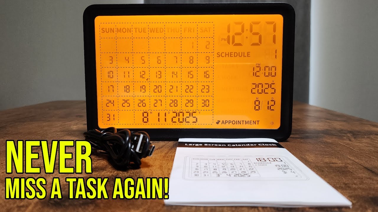 Never Forget Tasks with This Smart Calendar Clock
