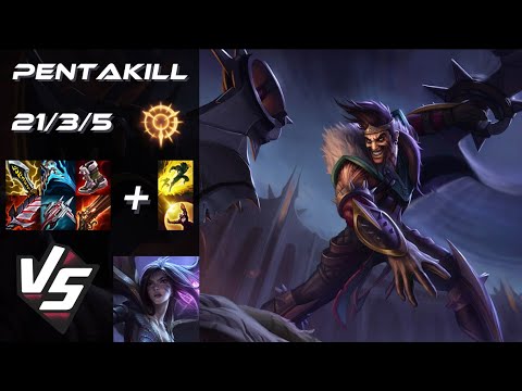 BOTTOM Draven vs Kai'Sa [PENTAKILL] - EU Grandmaster Patch 14.12