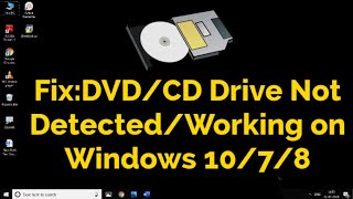 How to fix CD/DVD drive not working or Detected/recognized | Tamil | RAM Solution