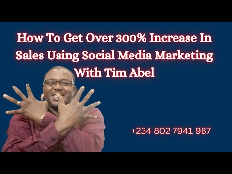 , title : 'How To Get Over 300% Increase In Sales Using Social Media Marketing With Tim Abel'