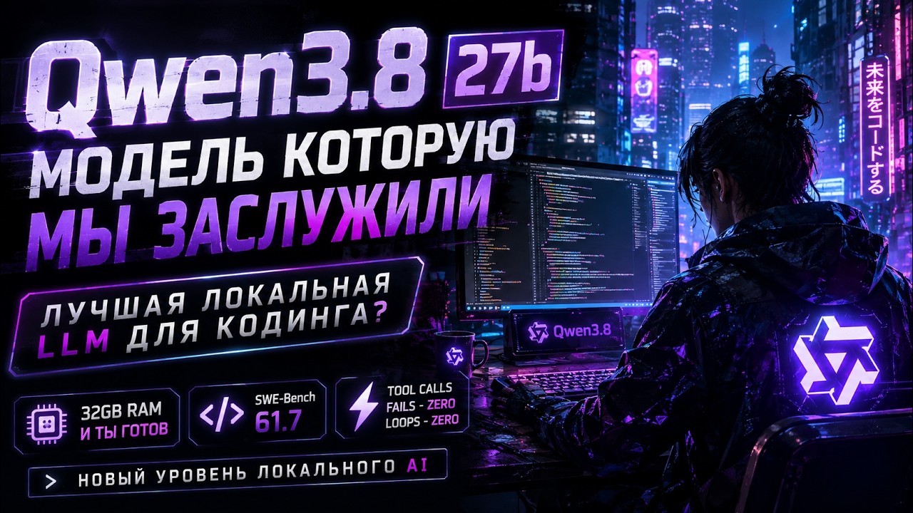 Qwen3.8 27b. Модель которую мы заслужили. Лучшая локальная LLM для кодинга?