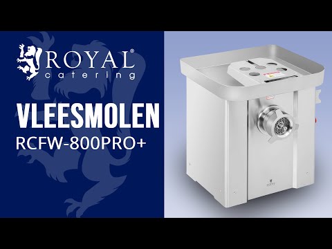 Video - Tweedehands Vleesmolen - roestvrij staal - 800 kg / uur - met achteruitversnelling