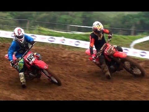 Corrida na chuva - Pista lisa e boa disputa na Corrida da Nacional 200cc Velocross Copa Norte