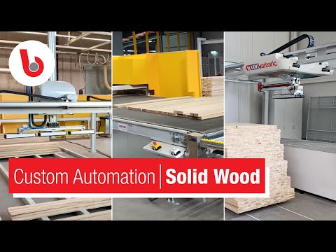 Custom Automatic Handling Solution for Laminated Timber Board Production // Barbaric