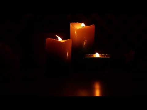 10 Stunden SCHLAFMUSIK Kerzenlicht, flackernde Kerze ★ Einschlafen und entspannen