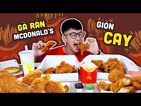 Gọi ngập bàn đồ ăn McDonald's // Thử vị gà cay mới // Ở nhà ăn cả thế giới Series