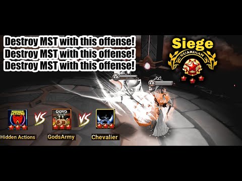 G3 SIEGE : Hidden Actions VS GodsArmy VS Chevelier (Summoners War)