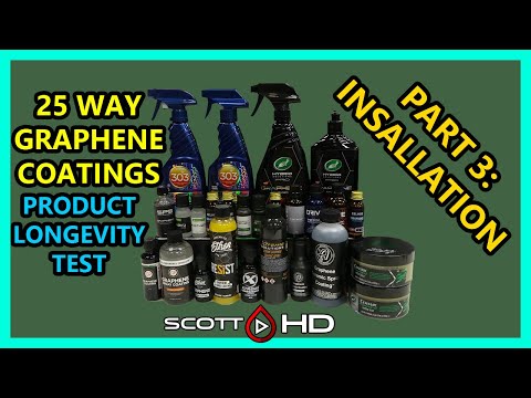Graphene Coatings Longevity Test - 25 WAY - ULTIMATE comparison test - PART 3 - INSTALLATION