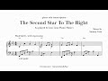 The Second Star To The Right From Peter Pan Sheet Music Transcription