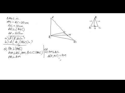 Reciproca a doua a Teoremei celor trei perpendiculare  Problema 1
