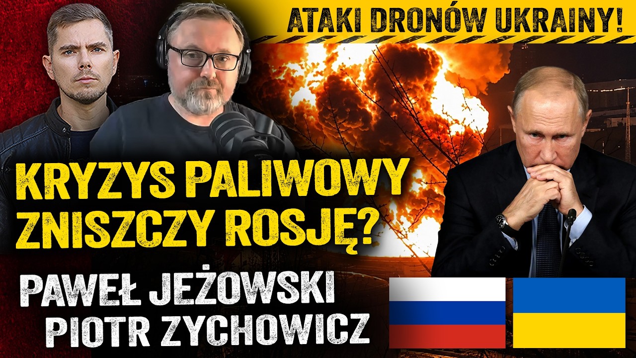 Na skraju upadku? Drony niszczą rafinerie. Rosji zabraknie paliwa? — Paweł Jeżowski i Zychowicz