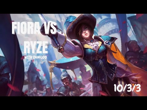 Zamudo Fiora vs Ryze - Full Game Stream Vod