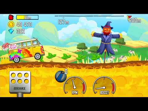 Hill Climb Racing Hippe van Crashed on Highway | Van Ripped open in horror crash (Driver walks away)