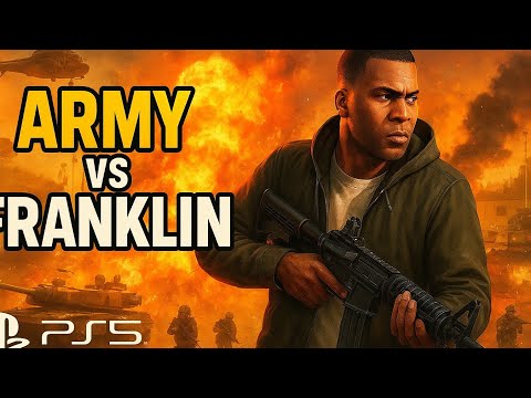 "ARMY vs FRANKLIN | GTA 5 Chaos in Military Base (PS5 Full HD)"😱🔥