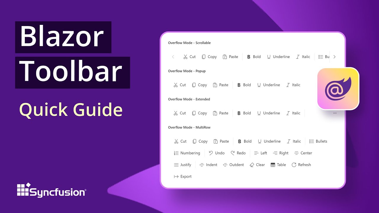 Blazor Toolbar: The Ultimate Feature Walkthrough
