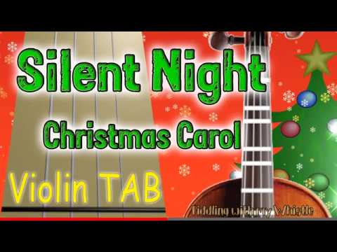 Silent Night - Christmas Carol - Violin - Play Along Tab Tutorial