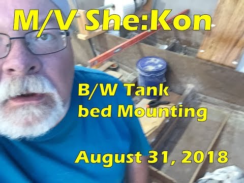 BLACK WATER tank frame & fastening the tank down - Ep 64