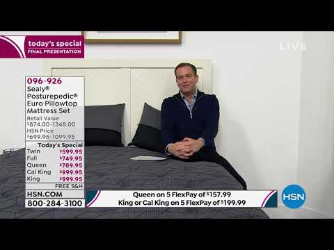 Sealy Posturepedic Hamilton Plush Euro Pillowtop Full...