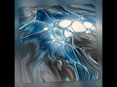 (330) Acrylic Fluid Painting - The Old Switcheroo - Transferring a Bloom