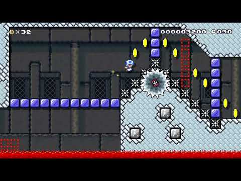 On & Off Thwomp Speedrun(40s) by *Itachi* 🍄 Super Mario Maker 2 ✹Switch✹ #bei