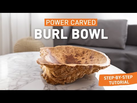 Carve an Australian Burl Bowl with Just Two Arbortech Products | Simple Step-by-Step Guide