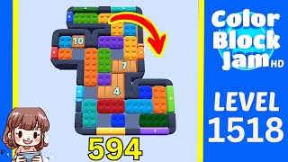 Solusi Level 1518 Color Block Jam