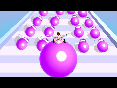 MAX LEVEL in Yoga Ball Run - Funny Gameplay Android, ios