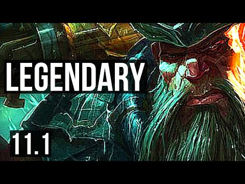 GANGPLANK vs VIKTOR (TOP) | Rank 3 GP, 22/3/14, 6 solo kills, Legendary | BR Master | v11.1