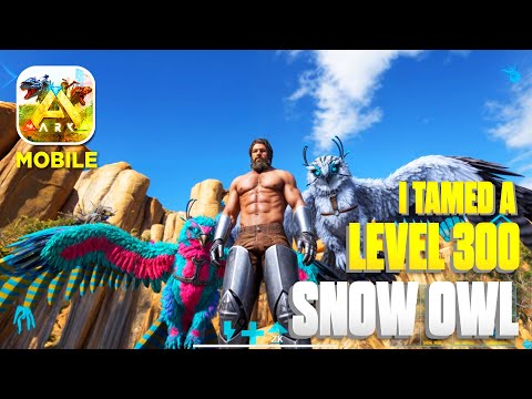 Taming a Snow Owl In ARK Ultimate Mobile Edition | How To Tame A Snow Owl In Extinction Map