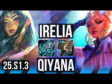 IRELIA vs QIYANA (MID) | 7/1/2, Godlike | KR Master | 25.S1.3