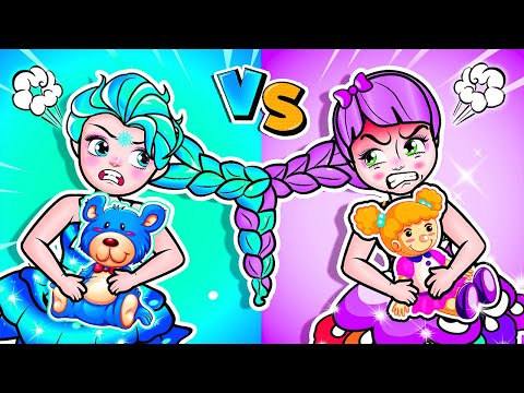 [🐾paper dolls🐾] Ice Elsa vs Fire Rapunzel Mother and Daughter | Rapunzel Family 놀이 종이