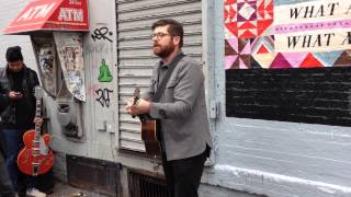 'The Engine Driver' -- Colin Meloy (the Decemberists) Busking In Brooklyn