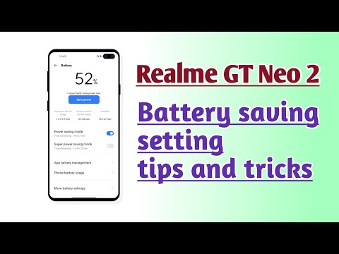 Realme GT Neo 2 Battery saving setting tips and tricks