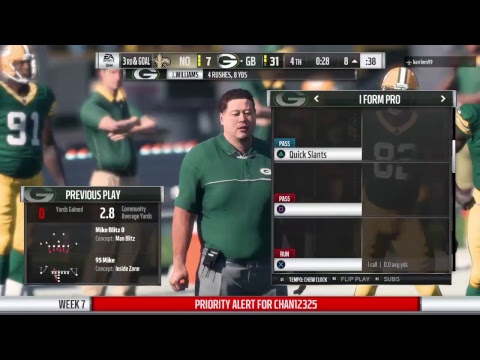 ASL Week 7 Saints vs Packers (M18)