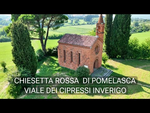 CHIESETTA ROSSA DI POMELASCA E VIALE DEI CIPRESSI A INVERIGO (CO)