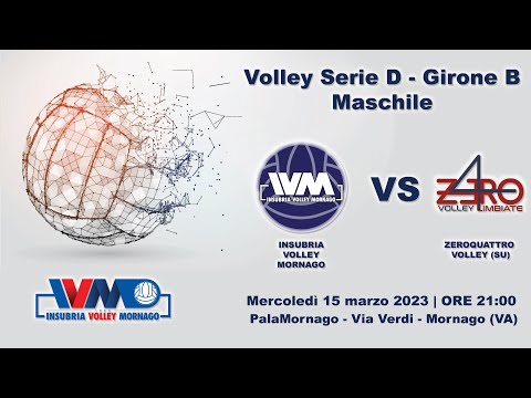 Volley Serie D Maschile: INSUBRIA VOLLEY MORNAGO Vs. ZEROQUATTRO VOLLEY (SU)