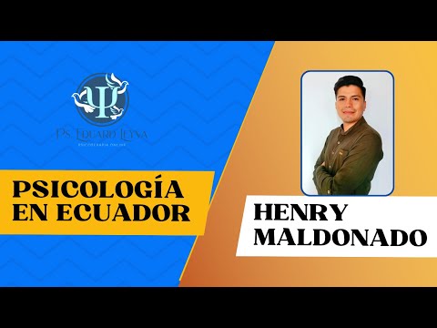Psicología en Ecuador. Entrevista al psicólogo Henry Maldonado.
