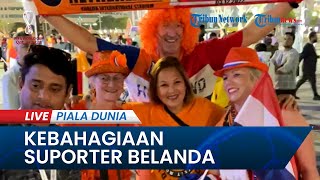 PIALA DUNIA 2022: Kebahagiaani Suporter Belanda seusai Timnasnya Lolos ke Babak Perempat Final