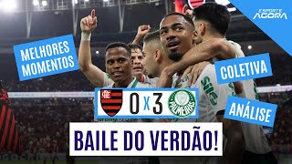 PALMEIRAS BRILHA, VENCE NO MARACA E DECOLA NO BRASILEIRÃO! | FLAMENGO 0X3 PALMEIRAS