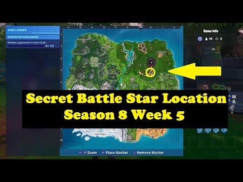 Fortnite Season 8 Week 5 Hidden Battle Star Location