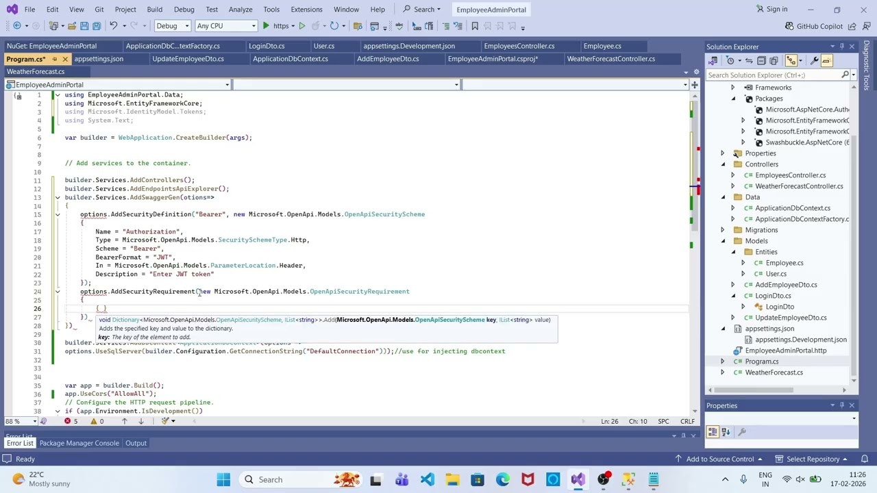 JWT Authentication in .NET 8 Web API | ASP.NET Core 8 JWT Tutorial Step by Step
