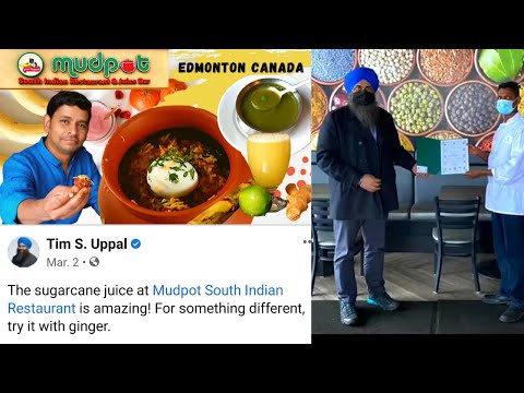 Mudpot South Indian Restaurant in Canada | Food Review Vlog | Chicken 65 Biryani | Fried Water |